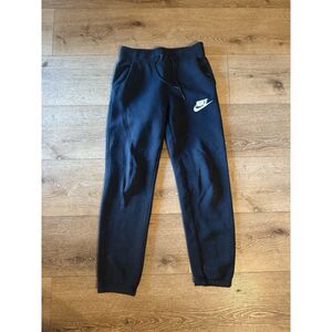 Nike Sportswear Womens Black Rally Loose High Rise Fleece Pants Sz Small 828603